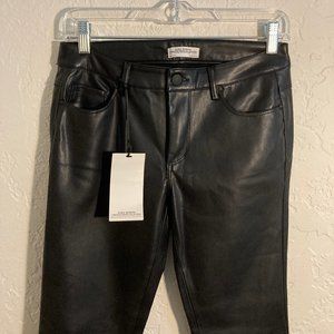 *SOLD* Zara Vegan Leather Black Pants Small NWT